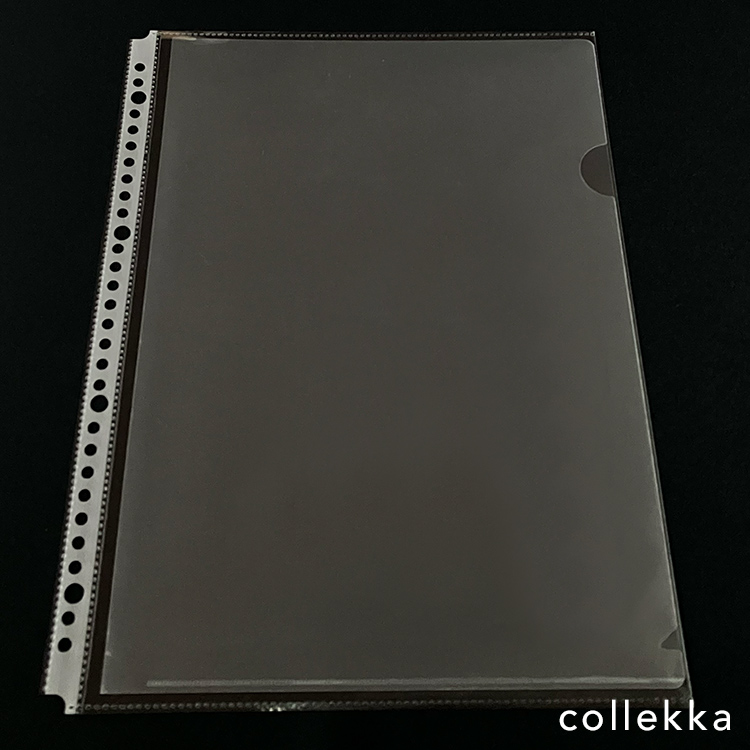 インデックスなしのクリアファイルが入る